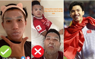 Đoàn Văn Hậu quả là vừa tài vừa sắc: Đến chuyện đắp mask cũng chỉn chu hơn cả Hà Đức Chinh và Quang Hải đây này
