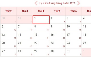 Lịch nghỉ Tết Dương lịch 2020 chính thức của người lao động, học sinh, giáo viên cả nước