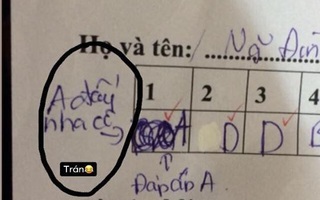 Sửa đi sửa lại đáp án vẫn phải ghi 2 câu chú thích trong bài kiểm tra, nam sinh bị mắng vốn: Biểu hiện của sự lươn lẹo