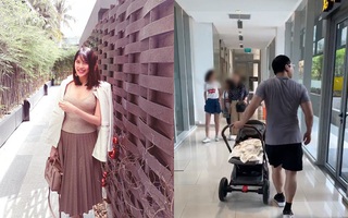 Sau 1 tháng chào đời, con trai Lan Khuê đã được bố mẹ lần đầu tiên cho làm điều này