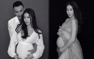 Mỹ nhân Đài Loan bầu "vượt mặt" mà vẫn chịu khó "cởi" khoe body sexy