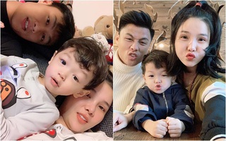 Kỳ Hân đăng ảnh nhớ con trai, ai cũng "đứng hình" vì bé Tỏi quá đẹp trai đáng yêu, nụ cười giống hệt Mạc Hồng Quân