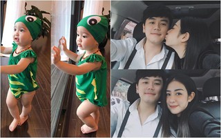 Hội hot mom tiễn Tết: Hằng Túi cùng chồng con đi tắm khoáng nóng, Trang Lou tình tứ cùng ông xã đi làm