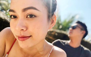 Mâu Thủy cũng mạnh dạn khoe bạn trai nhưng lại giấu mặt vì lo sợ điều này
