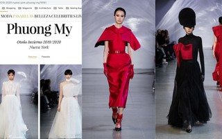 Tiếp bước Công Trí, BST mới của NTK Phương My tại Tuần lễ thời trang New York xuất hiện trên loạt tạp chí danh tiếng