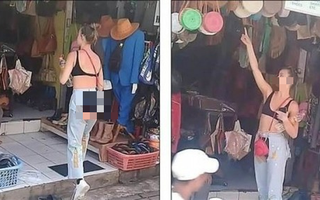 Đi du lịch, cô gái mặc quần cắt trước xẻ sau, lộ toàn bộ vùng nhạy cảm khiến tài xế ngượng chín mặt