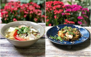 Rằm tháng Giêng nhà tôi đơn giản chỉ ăn tối với 2 món chay nhẹ nhàng thanh đạm