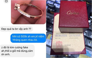 Mua nhẫn 60 triệu tặng bạn gái nhưng giả vờ "báo giá" chỉ 500 nghìn, chàng trai há hốc mồm khi nhận được phản ứng