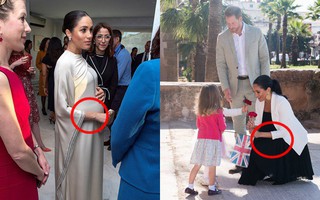 Sau chuyến công du ồn ào, Meghan bị người dùng mạng soi ra một loạt điểm bất thường về bụng bầu hơn 7 tháng