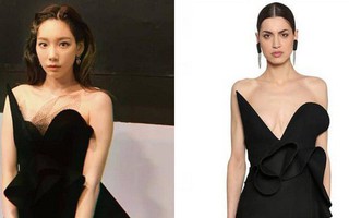 Nhờ thêm đúng 1 mảnh vải lưới vào váy, Taeyeon trông vừa đỡ hớ hênh vừa sang hơn hẳn người mẫu chuyên nghiệp