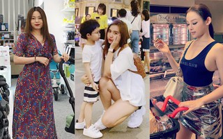 Street style hot mom: Hằng Túi diện váy hoa điệu đà, Huyền Lizzie cực trẻ xinh khi diện đồ đôi với con 