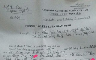 Lạng Sơn: Đã có kết luận giám định của Công an về vụ “học sinh có nguy cơ mù mắt nghi do cô giáo chủ nhiệm đánh”