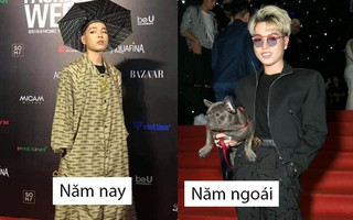 Năm trước thì bế chó, năm nay Đức Phúc lại đầu đội ô, chân đi ủng "lập đàn cầu mưa" kết màn Tuần lễ Việt Nam 2019