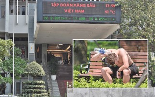 Hà Nội: Người dân, du khách nhăn mặt nhíu mày với nắng nóng 41 độ C giữa trưa Hè