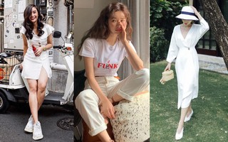 Không gì thanh lịch và tươi mát hơn một set đồ “trắng cả cây”, vì vậy bạn sẽ không thể bỏ qua 15 gợi ý xinh hết biết này