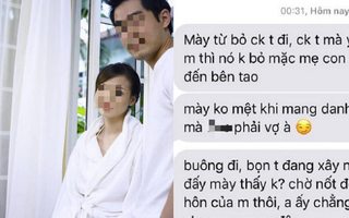 Chồng bỗng đổi "khẩu vị" cặp với bồ già hơn 9 tuổi, vợ lên tiếng còn bị kẻ thứ 3 "chặn họng": "Em không đủ trình để đấu với chị"