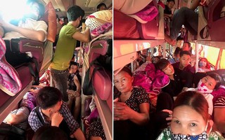 Bị nhồi nhét không thở nổi, hành khách dồn dập nhắn tin CSGT