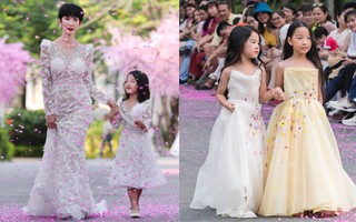 Xuân Lan và bé Thỏ diện đầm trắng làm vedette kết màn cho Tuần lễ thời trang trẻ em 2019