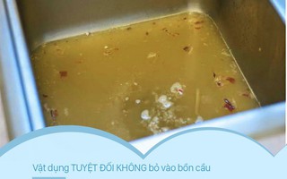 Mẹo vặt: 8 thứ tuyệt đối không được vứt vào bồn cầu vì cực kỳ "nguy hiểm", nếu ngoan cố có ngày nhà sẽ ngập nước thải
