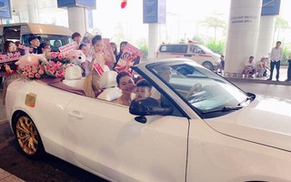 Hoa hậu hoàn vũ nhí 2019 được đón bằng xe sang dát vàng khi trở về Việt Nam