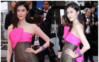 Diện váy xuyên thấu bất chấp trời mưa trên thảm đỏ Cannes, siêu mẫu nội y hot nhất nhì xứ Trung đã gặp phản ứng này 