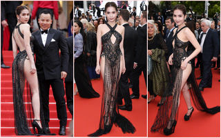 Ngọc Trinh "mặc như không" thả dáng trên thảm đỏ Cannes, dân mạng Trung Quốc thắc mắc liệu có đi nhầm chỗ?