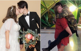 Couple “đũa lệch" chồng gầy vợ béo cưới nhau sau 2 tháng hẹn hò: Cầu hôn qua video call, quyết không cho vợ giảm cân vì lý do này