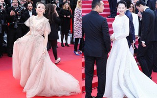 Chương Tử Di lại hút ống kính bằng vẻ đẹp không tì vết nhưng một người đẹp 50 tuổi khác cũng gây chú ý không kém trong ngày bế mạc Cannes