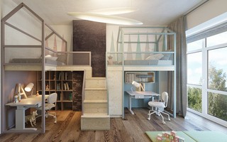 Ấn tượng với cách thiết kế phòng ngủ độc đáo cho trẻ