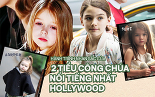 Hành trình nhan sắc 2 công chúa nhà sao hot nhất Hollywood: Harper Beckham xinh ra, Suri Cruise ngày càng bị dìm