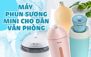 Da khô và nứt nẻ do ngồi điều hòa văn phòng cả ngày, sắm ngay máy phun sương mini vừa hiệu quả vừa dễ thương