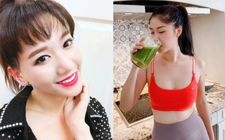 Uống nước ép cần Hari Won giảm 6kg trong 2 tháng, nhiều sao khác cũng đang dưỡng da giữ dáng bằng cốc nước thần thánh này