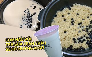 Trên mạng đang rần rần nấu cơm với trà sữa, chúng tôi cũng đã thử và đây là kết quả nhận được