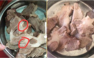 Nghi thịt lợn nhiễm sán ở trường mầm non, hiệu trưởng tin vào 'kết luận' của bà bán thịt