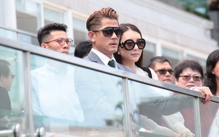 Vợ chồng Quách Phú Thành nổi bần bật với phong thái quý tộc trên khán đài trường đua ngựa