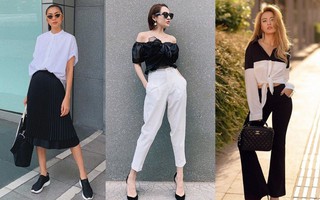 Làm chủ công thức diện đồ đen - trắng với 13 ý tưởng từ sao nữ Việt, và style của bạn sẽ "lên đời" thấy rõ
