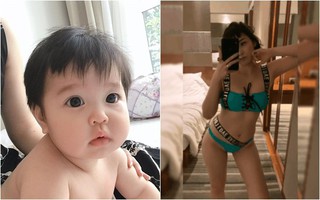 Cuối tuần của các hot mom: Nhóc Sam bị mẹ Hằng Túi hí hửng "đảo ngói", Ngọc Mon diện bikini khoe dáng bốc lửa