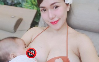Khoe ảnh cho con bú nhưng Mai Thỏ lại bất ngờ nhận nhiều ý kiến từ cư dân mạng dù đã che đi phần nhạy cảm