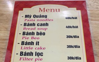 Quán ăn siêu hài hước khi nhờ chị Google dịch menu từ Việt sang Anh, chấp hết mọi trình độ hiểu “nem is gone” là món gì!