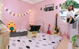 Chỉ với 2 triệu đồng, cô gái trẻ ở Hà Nội đã cải tạo phòng trọ của mình thành căn phòng màu hồng ngọt ngào khiến ai nhìn cũng yêu
