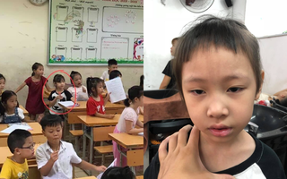 Bố trẻ than trời vì mái tóc nham nhở của con gái trong ngày đầu tiên đi học, dân mạng xem xong chỉ biết cười lăn lóc