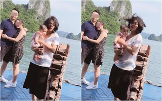 "Nghìn năm" mới được đi biển bung lụa, mẹ trẻ khóc ròng khi được bạn chụp cho kiểu ảnh đầu tóc như... Kim Mao Sư Vương