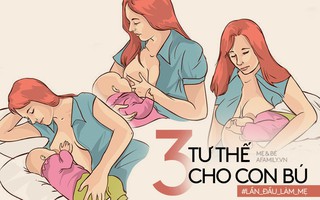 3 tư thế cho con bú đúng nhất để sữa mẹ về dạt dào, con nhận đủ sữa "lớn nhanh như thổi"