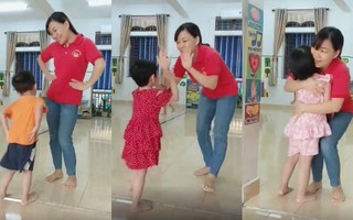 Màn chào hỏi đặc biệt theo ý trẻ của cô trò mầm non