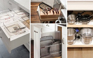 14 cách dễ dàng và thông minh để sắp xếp tủ bếp gọn gàng, đẹp mắt