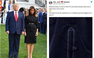Bà Melania Trump bị chỉ trích không đáng có vì chi tiết váy khiến một số người liên tưởng đến thảm kịch 11/9