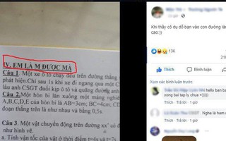 Sợ học sinh nản chí với bài khó, cô giáo chỉ thay đổi một vài từ trong bài tập về nhà khiến học sinh không làm cũng không được