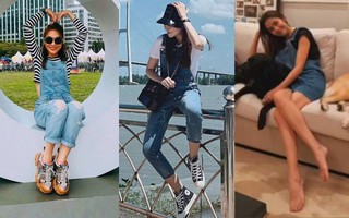 Phục lăn tài hack tuổi của Hà Tăng, Thanh Hằng, Mỹ Tâm: Đã ngoài 30 mà vẫn tự tin mặc quần yếm “cute lạc lối”