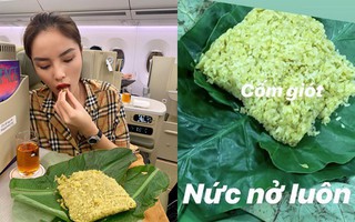 Kỳ Duyên khoe ăn đặc sản Hà Nội đúng bài, dân tình lại rủ rỉ hỏi nhau không biết "cốm giót" là món gì?