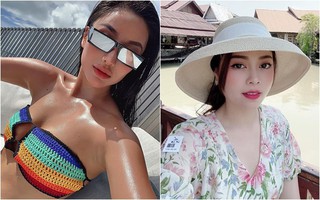 Cuối tuần của các hot mom: Meo Meo khoe dáng sexy bỏng mắt trên biển Maldives, Hằng Túi trẻ như gái 20 ở xứ sở chùa vàng
